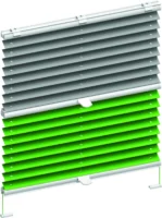 Plissees und Wabenplissees mit zwei verschiednen Stoffen möglich